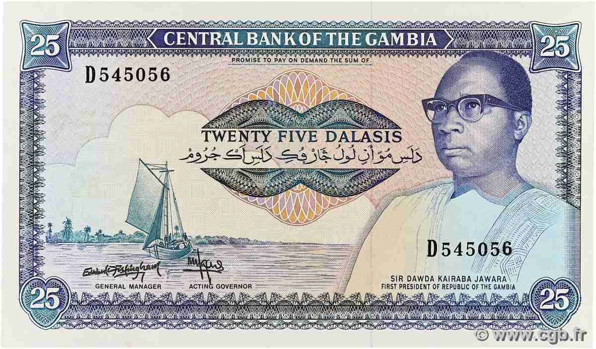 25 Dalasis GAMBIE  1987 P.11c pr.NEUF