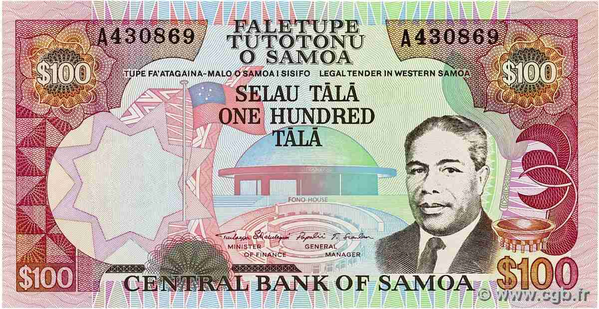 100 Tala SAMOA  1990 P.30 NEUF
