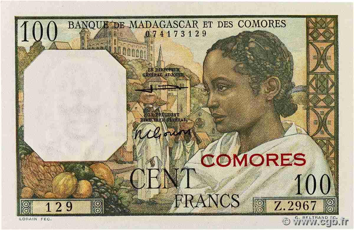 100 Francs COMORE  1963 P.03b2 q.FDC