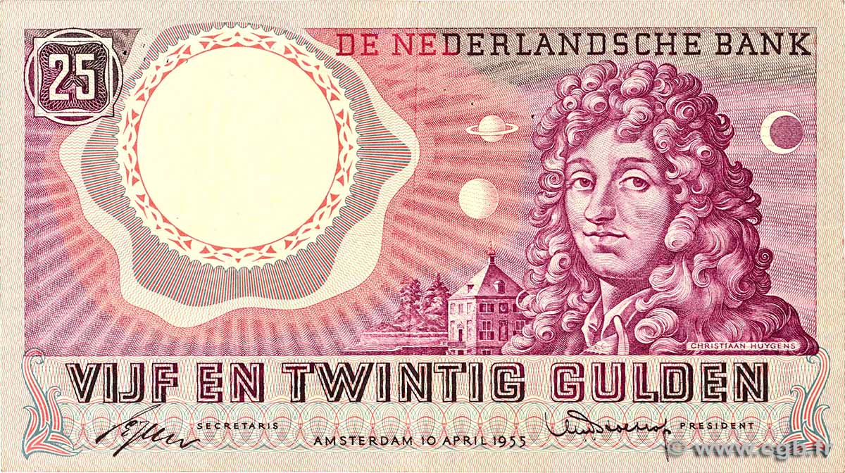 25 Gulden PAESI BASSI  1955 P.087 BB