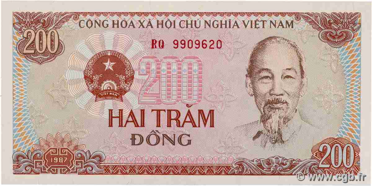 200 Dong VIETNAM  1987 P.100a ST