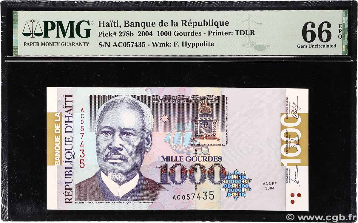 1000 Gourdes HAÏTI  2004 P.278b NEUF