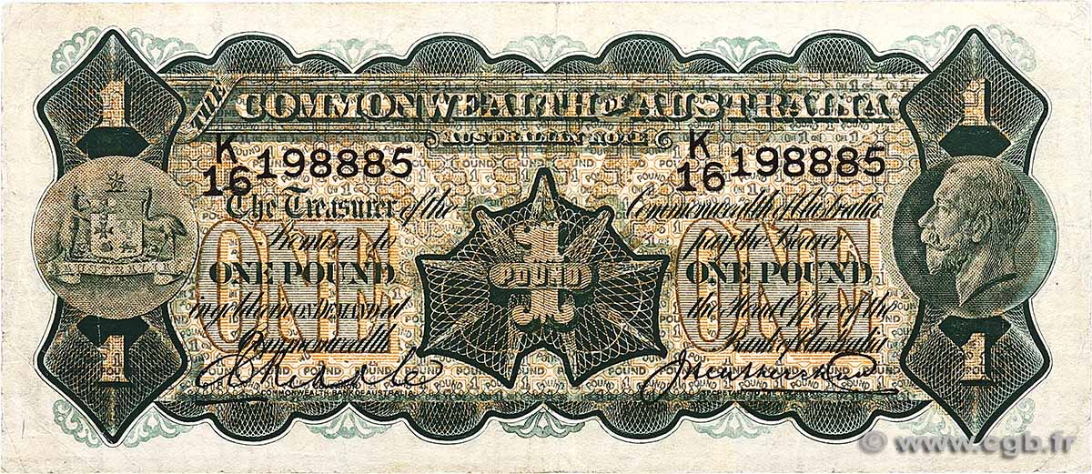 1 Pound AUSTRALIEN  1927 P.16c S
