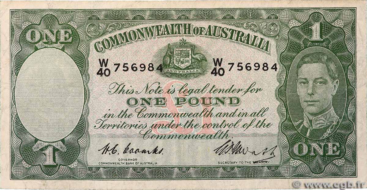 1 Pound AUSTRALIA  1949 P.26c MB