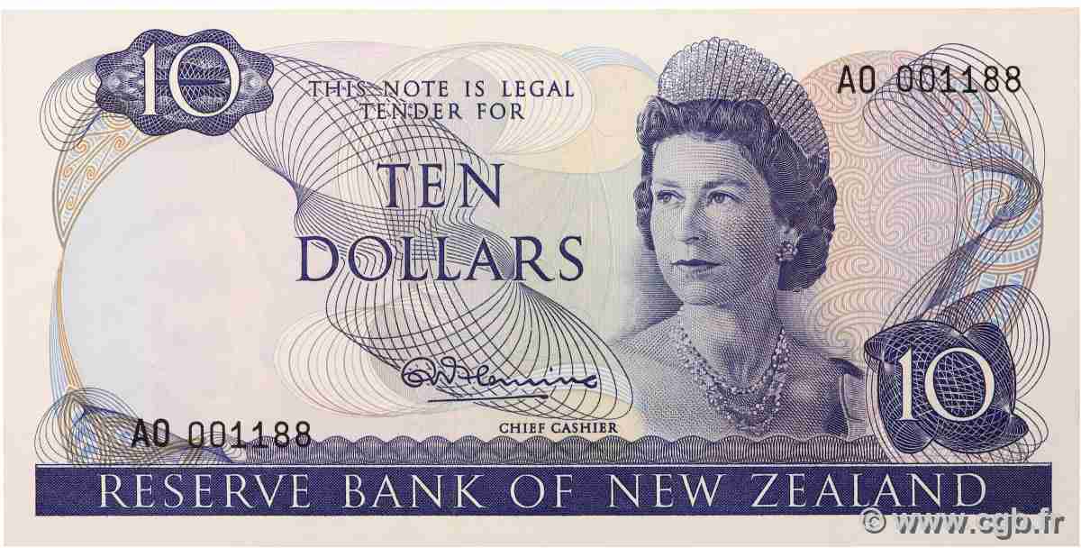 10 Dollars Numéro spécial NOUVELLE-ZÉLANDE  1967 P.166a NEUF
