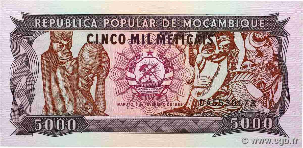 5000 Meticais MOZAMBIQUE  1989 P.133b pr.NEUF