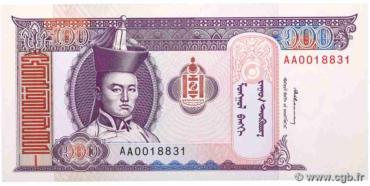 100 Tugrik MONGOLIE  1993 P.57 NEUF