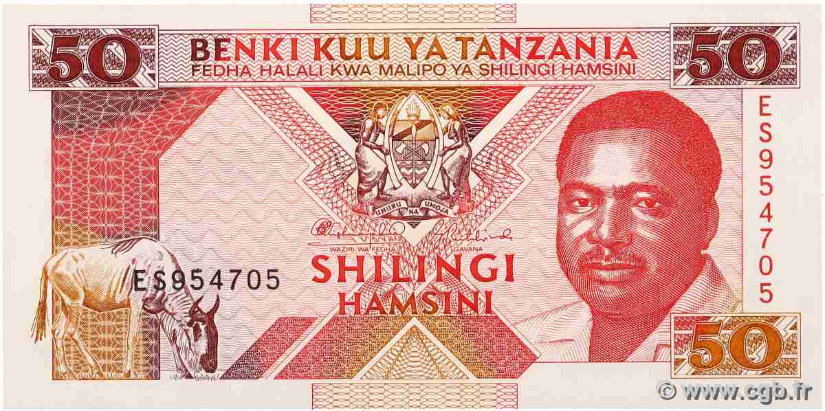 50 Shilingi TANZANIA  1993 P.23 FDC