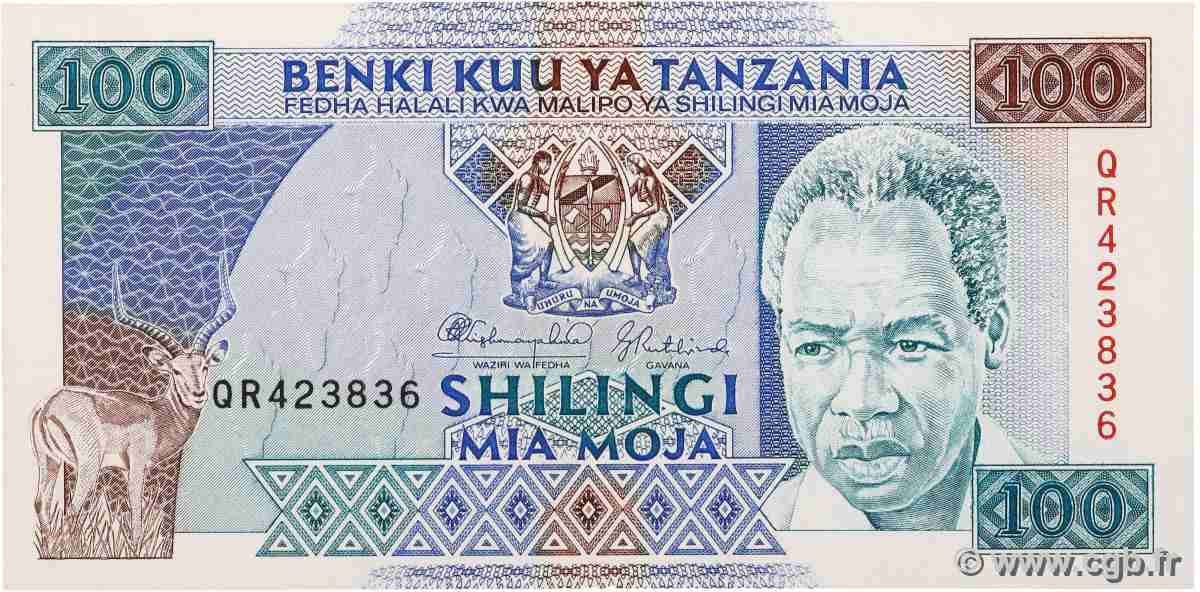 100 Shilingi TANZANIE  1993 P.24 NEUF