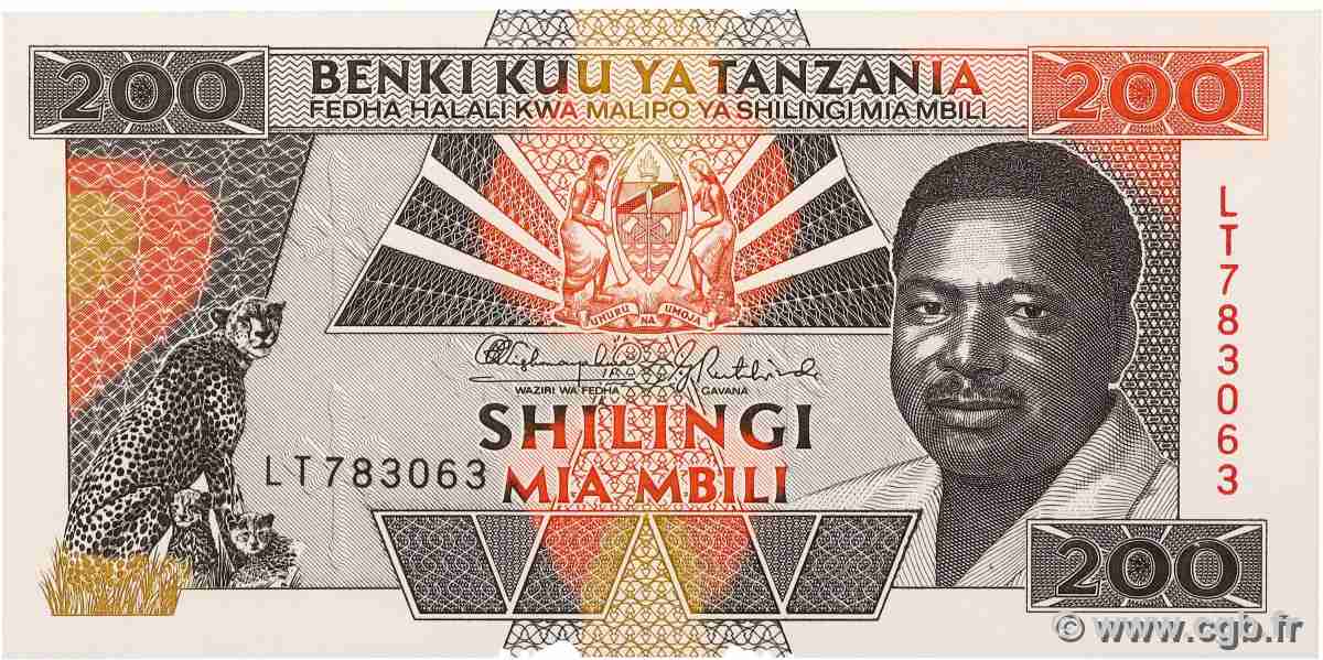 200 Shilingi TANZANIA  1993 P.25a FDC