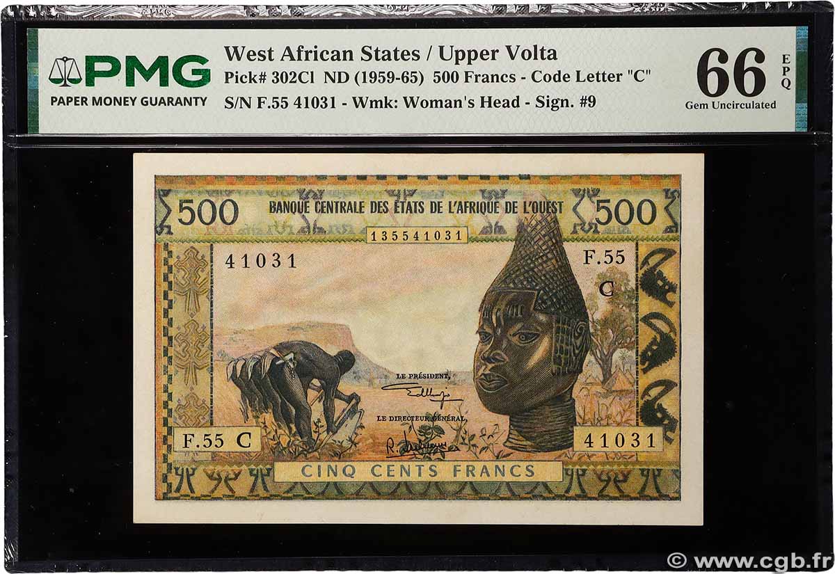 500 Francs WEST AFRICAN STATES  1973 P.302Cl UNC