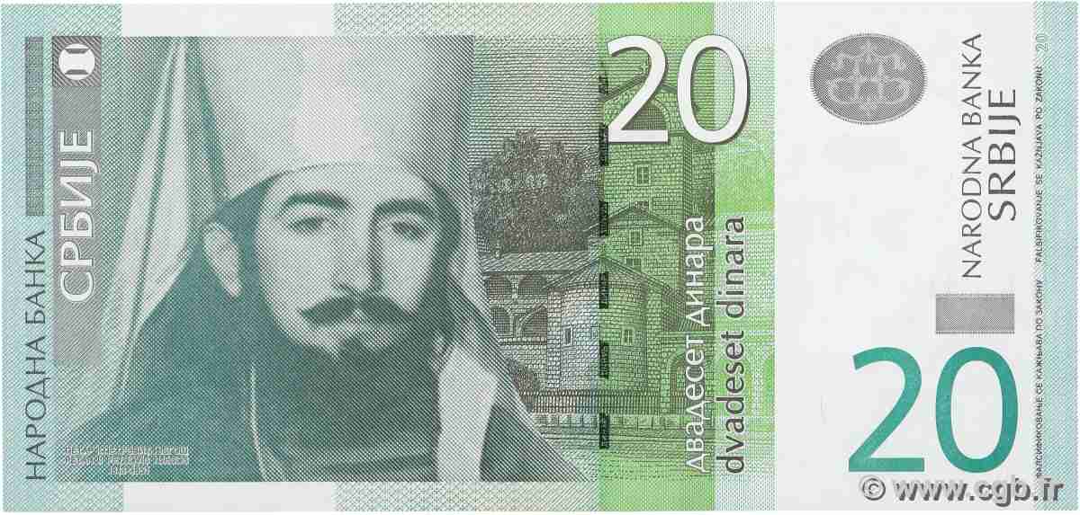 20 Dinara SERBIA  2006 P.47a FDC