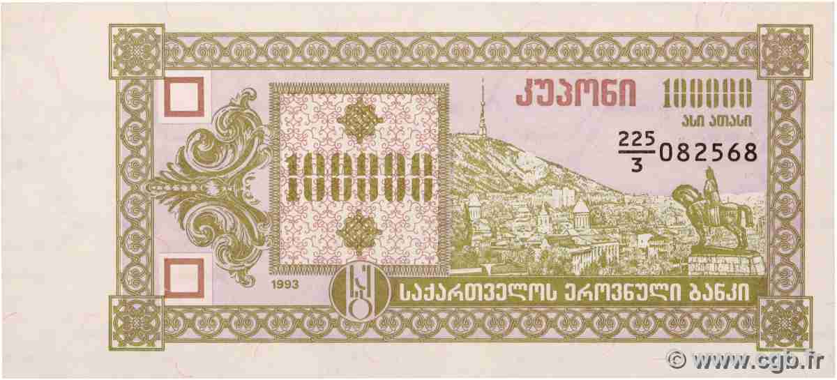 100000 Kuponi GEORGIE  1993 P.42 NEUF