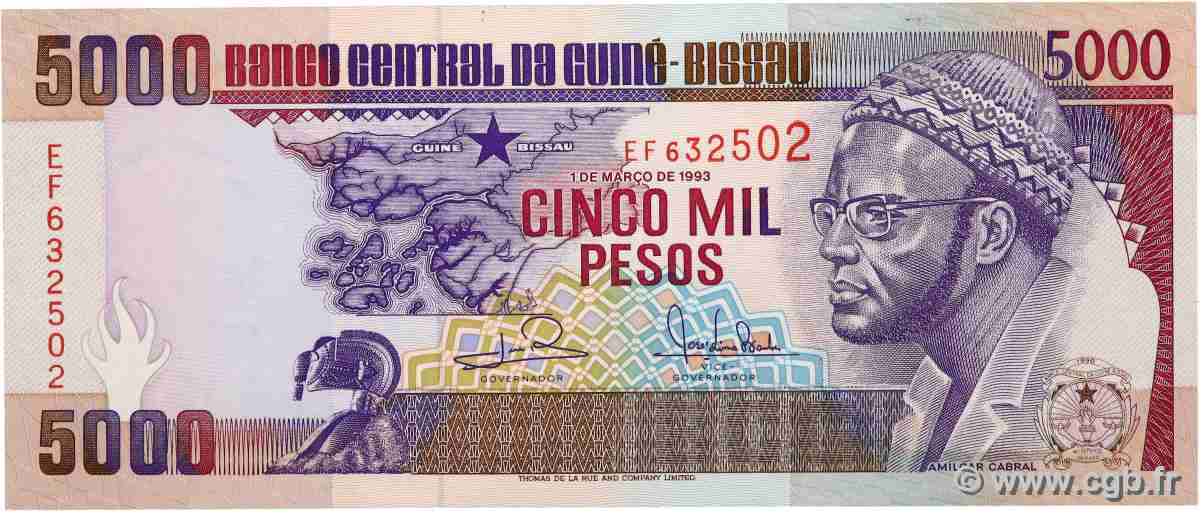 5000 Pesos GUINÉE BISSAU  1993 P.14b NEUF