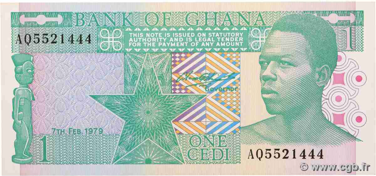1 Cedi GHANA  1979 P.17a SPL