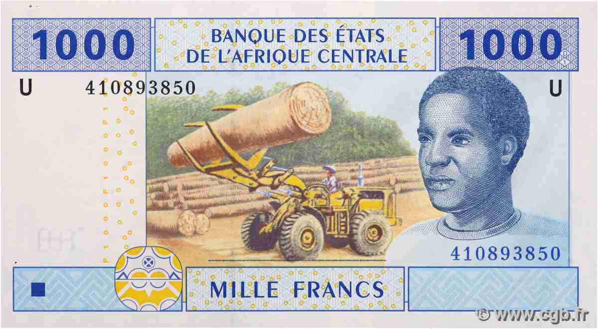 1000 Francs type 2002U CAMEROON  2015 A.171Ud UNC