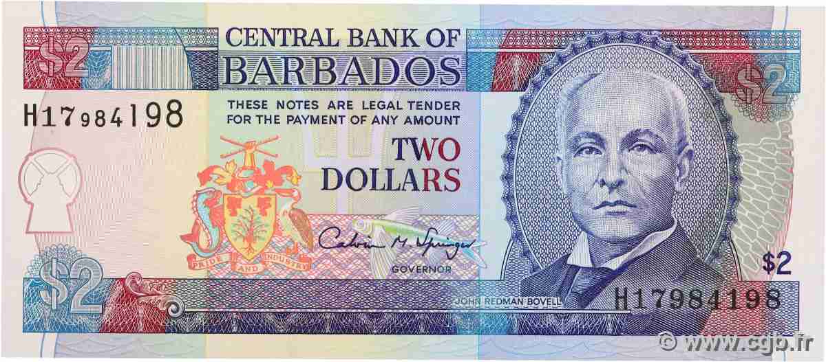 2 Dollars BARBADOS  2000 P.46 ST