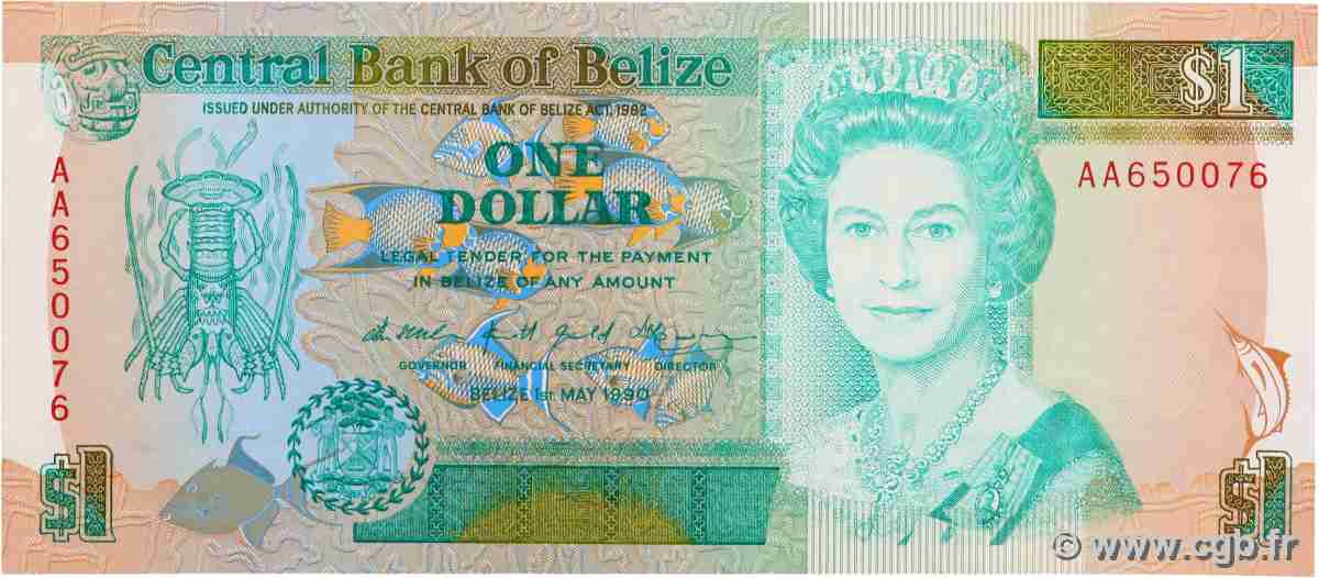 1 Dollar BELIZE  1990 P.51 ST