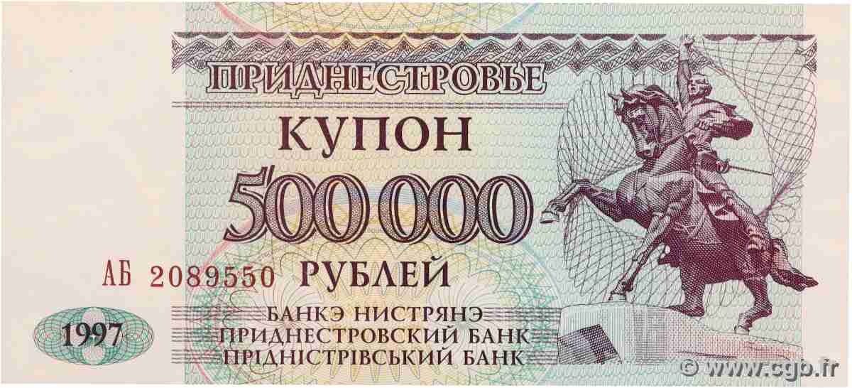 500000 Rublei  TRANSNISTRIE  1997 P.33 NEUF