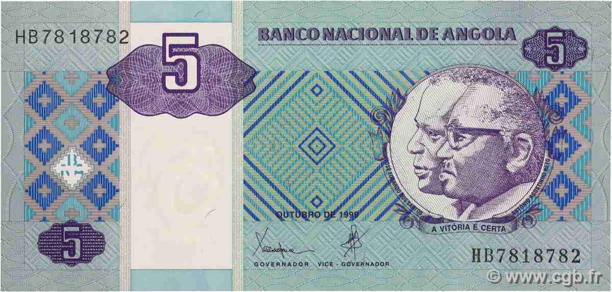 5 Kwanzas ANGOLA  1999 P.144a NEUF