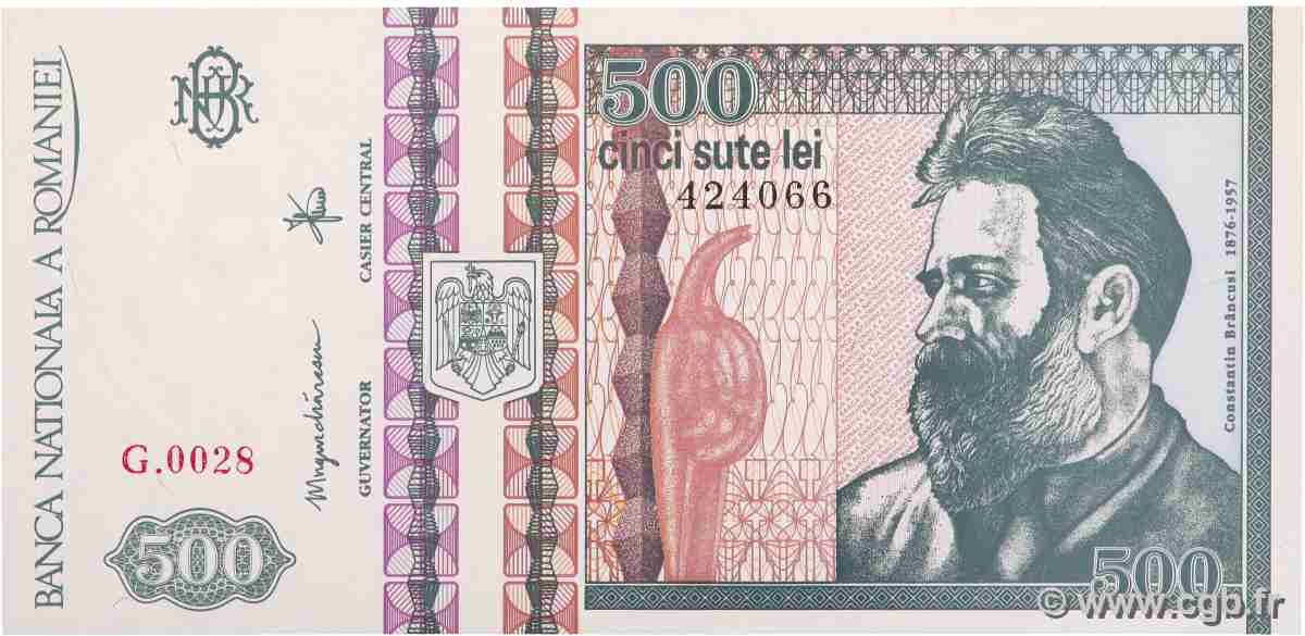 500 Lei RUMANIA  1992 P.101b FDC