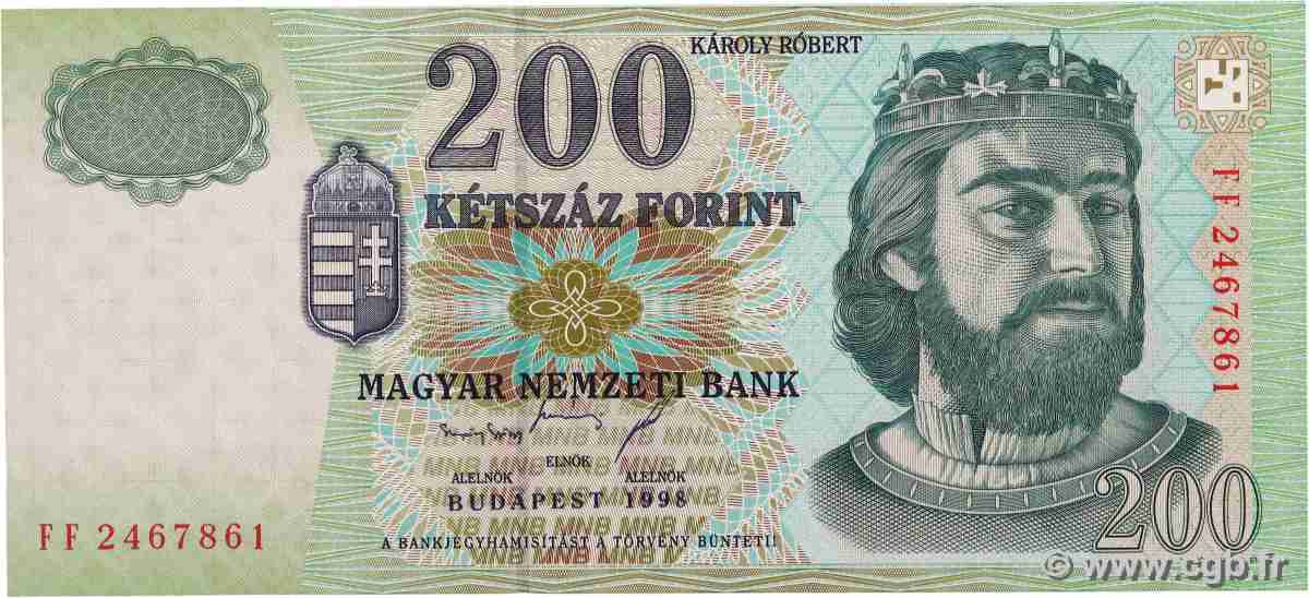 200 Forint HUNGARY  1998 P.178a UNC