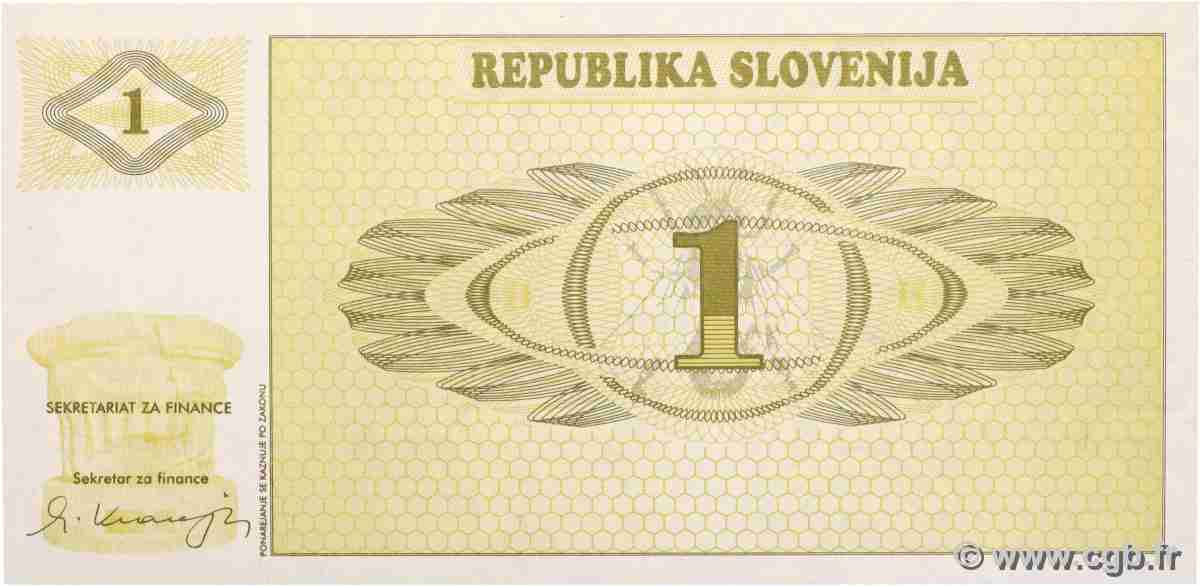 1 Tolar SLOVENIA  1990 P.01a UNC