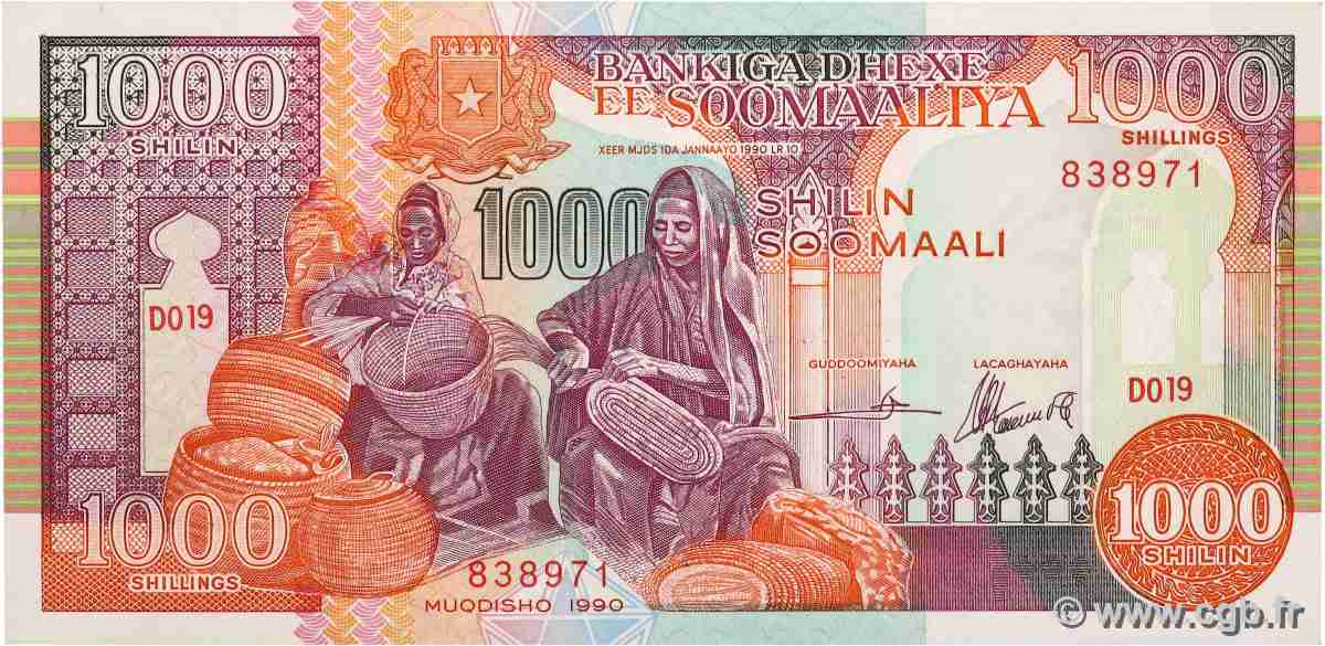 1000 Shilin SOMALIE  1990 P.37a NEUF
