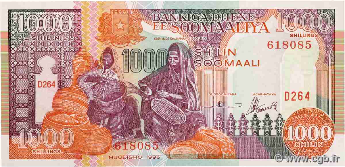 1000 Shilin SOMALIE  1996 P.37b NEUF
