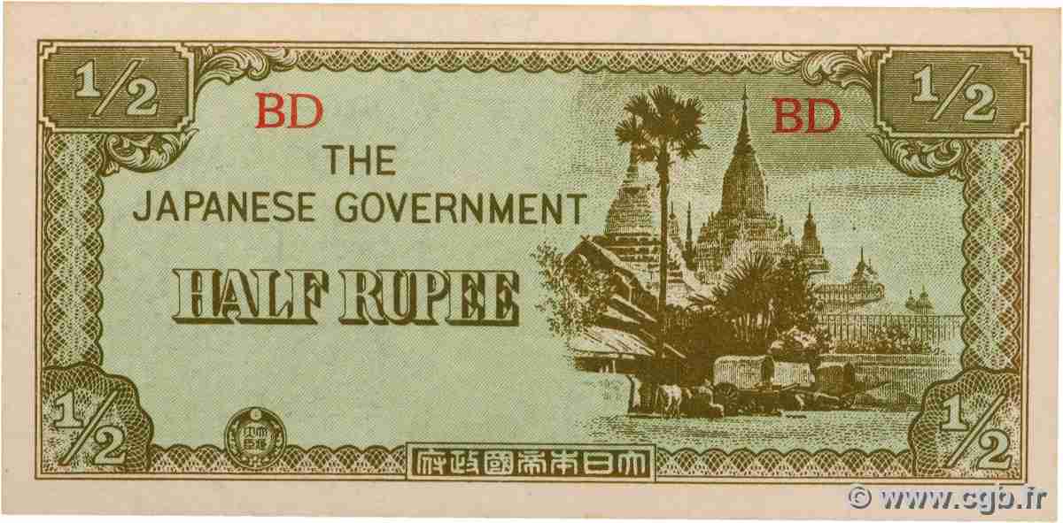 1/2 Rupee BIRMANIE  1942 P.13b NEUF
