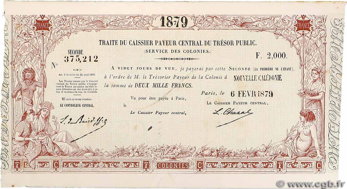 2000 Francs NOUVELLE CALÉDONIE  1879 NC.79.2000 SUP+