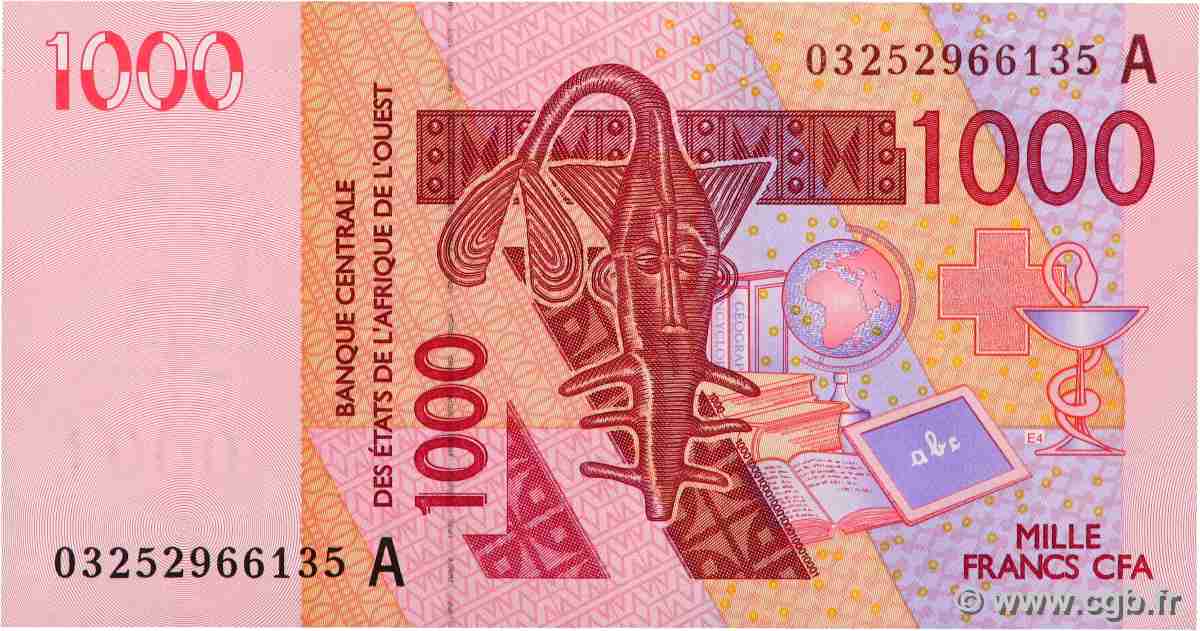 1000 Francs WEST AFRICAN STATES  2003 P.115Aa UNC