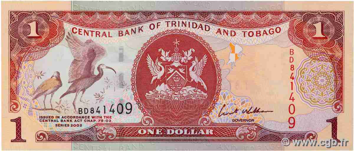 1 Dollar TRINIDAD and TOBAGO  2002 P.41 UNC