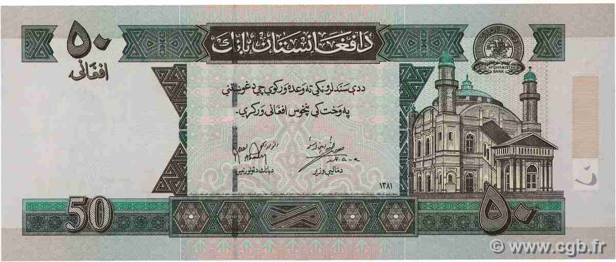 50 Afghanis AFGHANISTAN  2004 P.069a UNC
