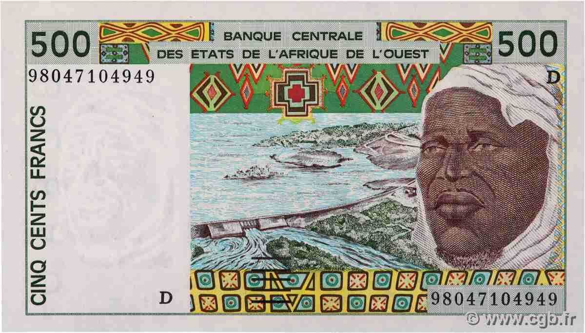 500 Francs WEST AFRICAN STATES  1998 P.410Di UNC