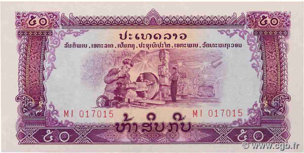 50 Kip LAOS  1975 P.22b UNC