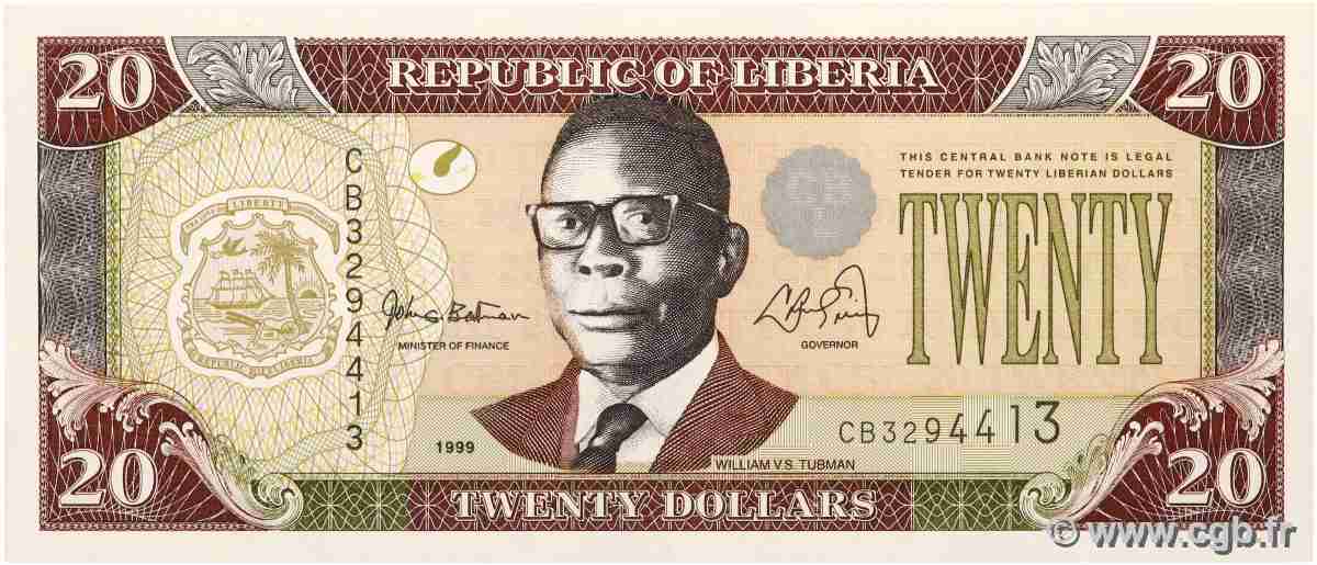 20 Dollars LIBERIA  1999 P.23a ST