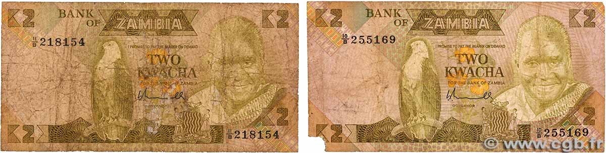 2 Kwacha Lot ZAMBIE  1980 P.24a B