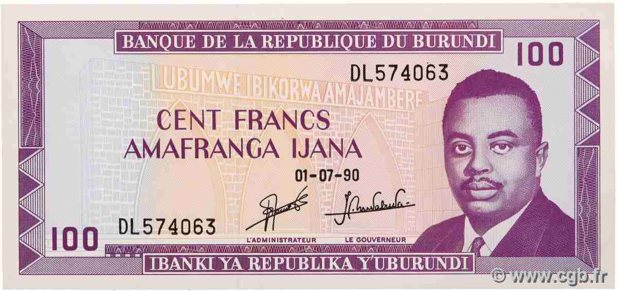 100 Francs BURUNDI  1990 P.29c ST