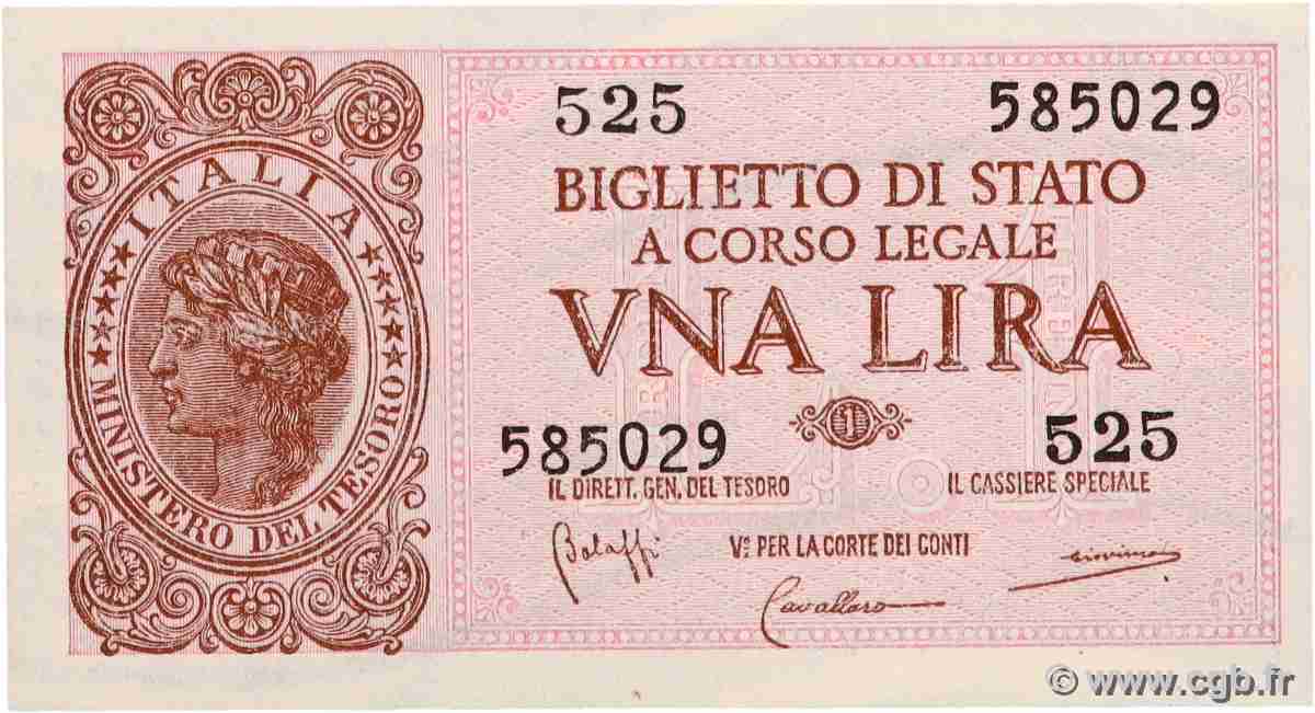 1 Lire ITALIE  1944 P.029b  NEUF