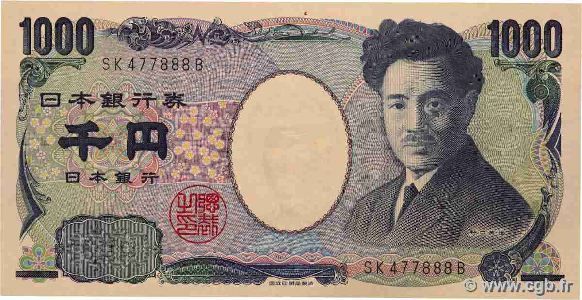 1000 Yen JAPAN  2004 P.104b fST
