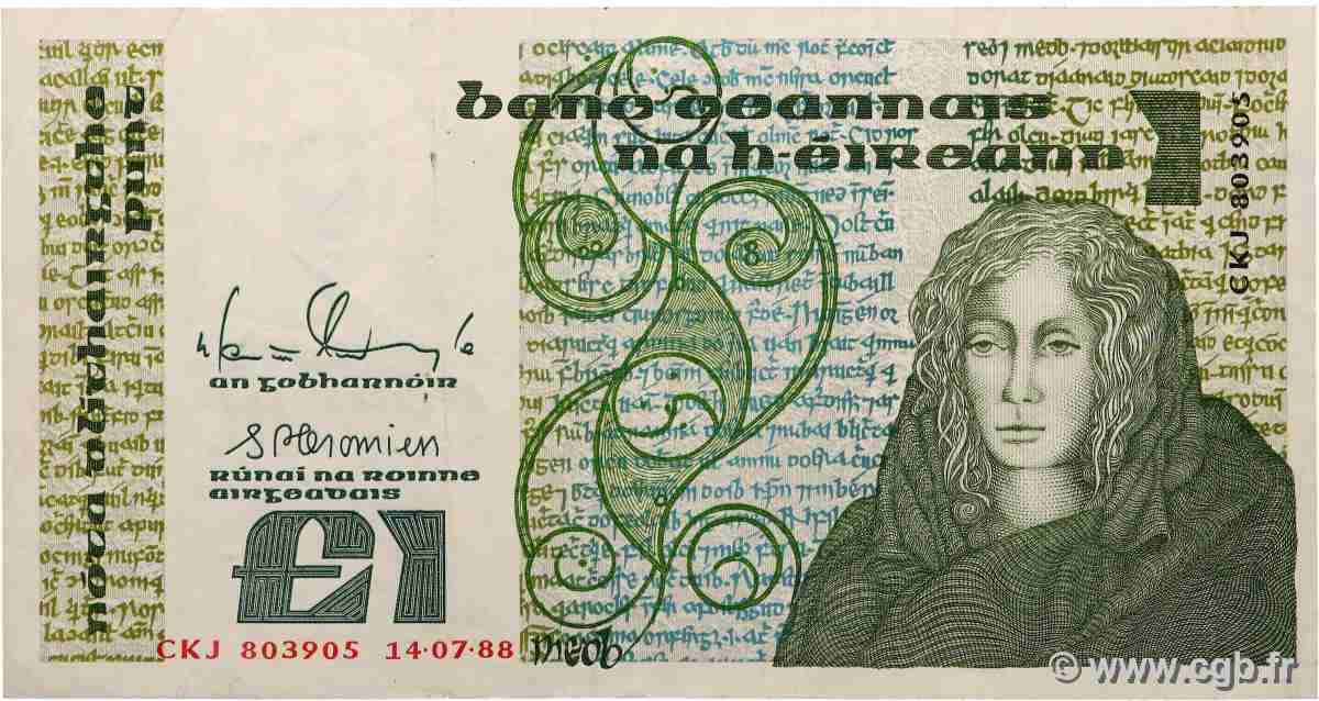1 Pound IRLANDA  1988 P.070d BB