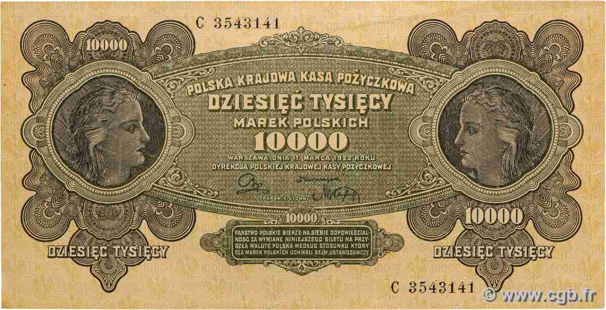 10000 Marek POLOGNE  1922 P.032 TTB