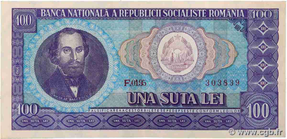 100 Lei ROMANIA  1966 P.097a XF