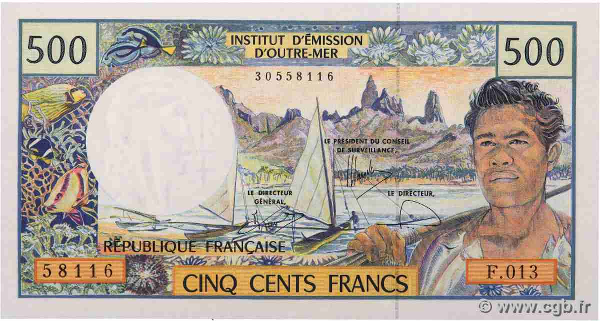 500 Francs POLYNÉSIE, TERRITOIRES D&nbsp;OUTRE MER  2000 P.01f NEUF