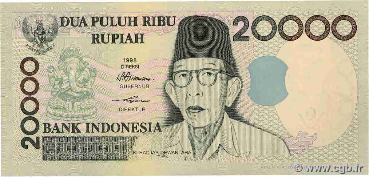 20000 Rupiah INDONÉSIE  2001 P.138d NEUF