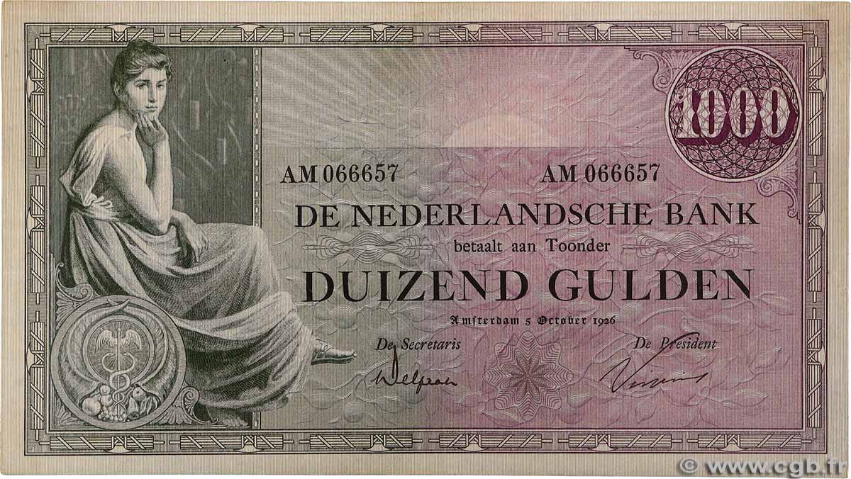 1000 Gulden PAYS-BAS  1926 P.048 TTB+
