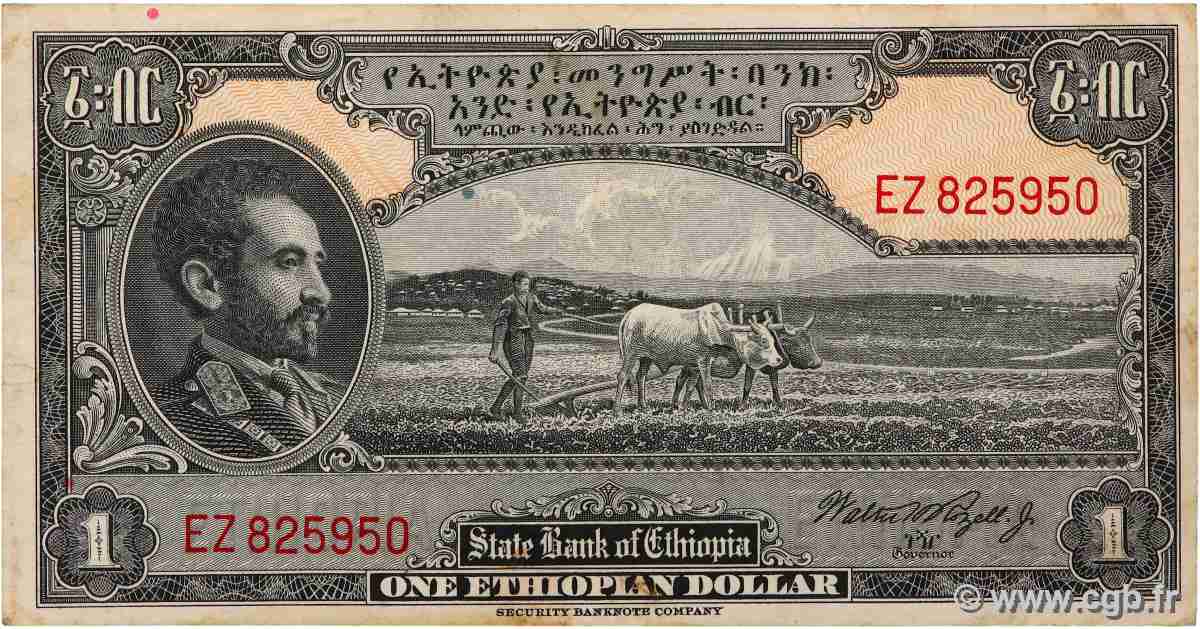 1 Dollar ETHIOPIA  1945 P.12c VF-