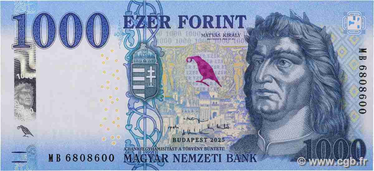 1000 Forint HUNGARY  2025 P.203 UNC