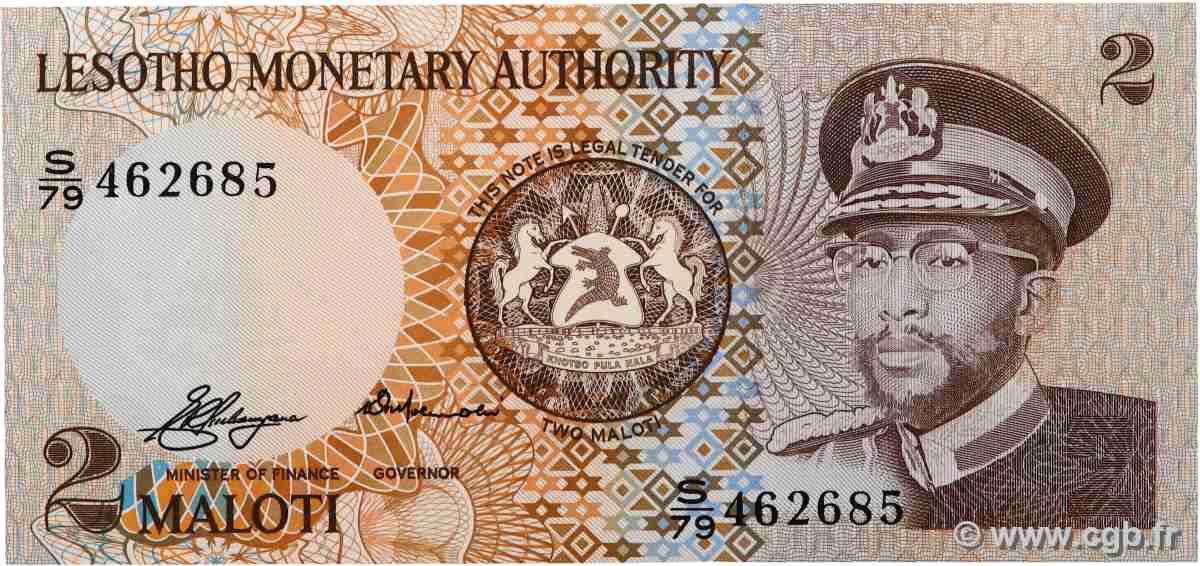 2 Maloti LESOTHO  1979 P.01a NEUF